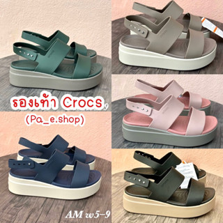 รองเท้า CROCS Brooklyn Low Wedge #รองเท้ารัดส้น #รองเท้าเพื่อสุขภาพ