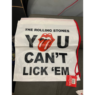 ❤️🖤กระเป๋าสะพายแบบหูรูด The Rolling Stones งานดีมากกกกพร้อมส่งน้าาา🖤❤️