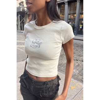 พรีออเดอร์ PREORDER Brandy Melville Ashlyn Reading Cherub Crop Top