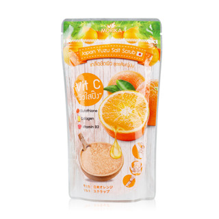 เกลือขัดผิวสูตรส้มญี่ปุ่น โมริกะ Morika Japan Yuzu Salt Scrub 200g