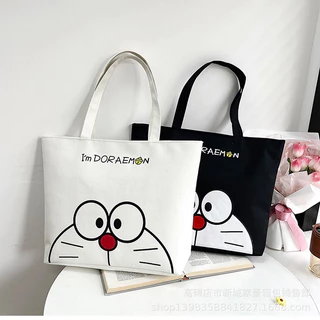 (พร้อมส่ง!) กระเป๋าผ้าแฟชั่น ผ้ามินิมอล เนื้อผ้าดี สะพายข้าง วินเทจ มีซิป (ใบใหญ่)