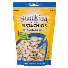 Sunkist  PISTACHIOS  ซันคิสท์ พิสทาชิโอ อบเกลือ น้ำหนักสุทธิ 150 ก.