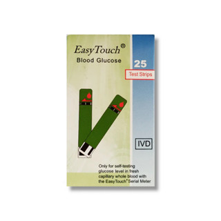 แผ่นตรวจน้ำตาล ​Easy Touch กล่อง 25 ชิ้น​Exp05-2025