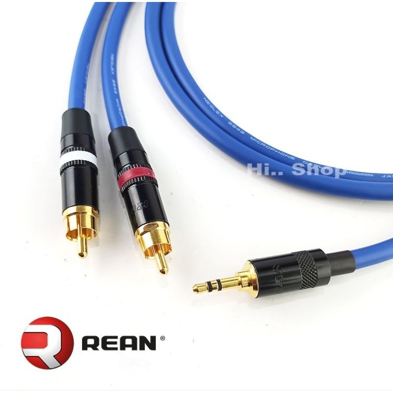MOGAMI 2549 สาย Y TRS3.5 to RCAx2 [Neutrik Rean TRS/RCA]