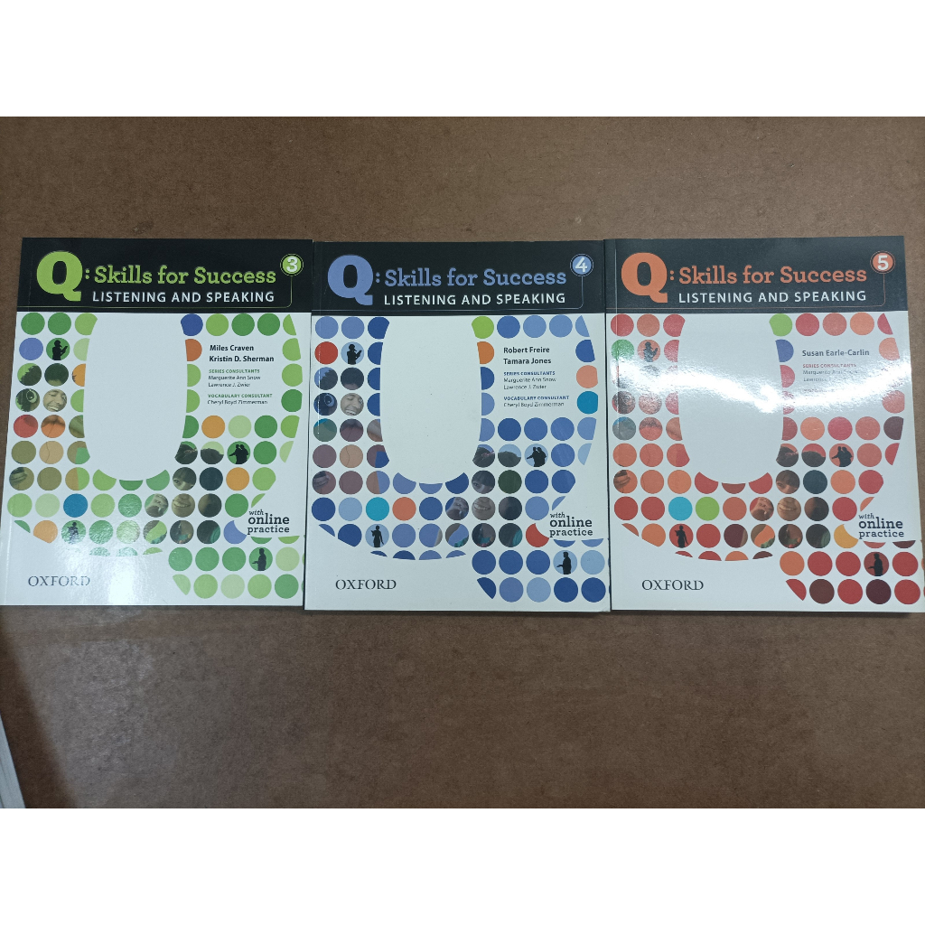 หนังสือ Q: Skills for Success 3-5 Listening and Speaking by Oxford University Press (3 เล่ม)