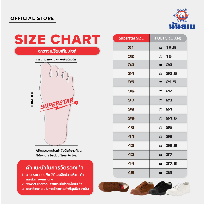 Nanyang รองเท้าผ้าใบ รุ่น Superstar สีดำ (Black)