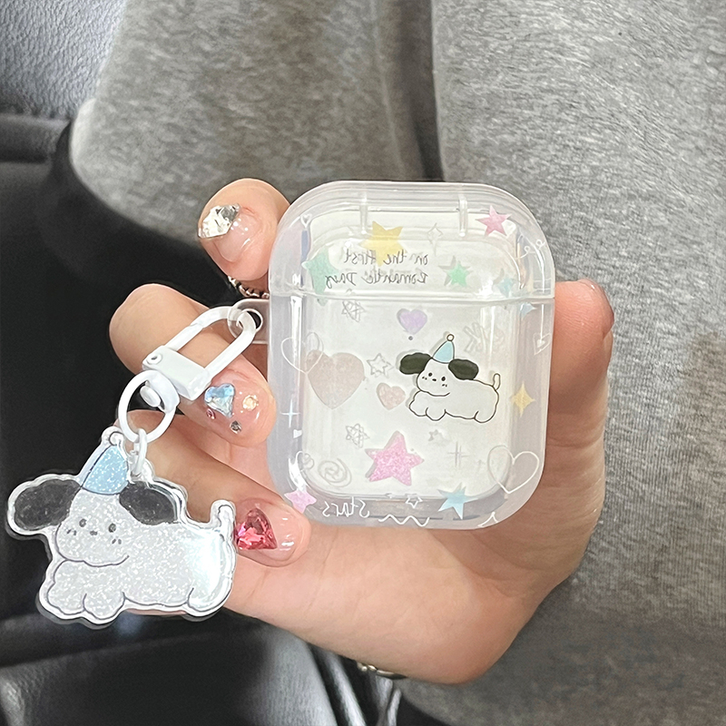 เคสแอร์พอด 3 Case Airpods 3 pro2 case การ์ตูน ร่างลูกสุนัข พร้อมเครื่องประดับ Airpod 3 pro2 case เคส
