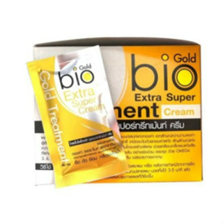 Gold bio Extra Super ทรีทเม้นท์ ครีม 1 กล่อง 24 ซองEXP.30/12/68