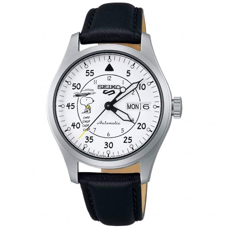 นาฬิกา SEIKO 5 SPORTS Peanuts Limited Edition รุ่น SRPK27K1 SRPK27K SRPK27 (Mid-size 36.4mm)