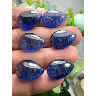 12 carats Lab Blue sapphire 12x17mm cabochan 1 pieces