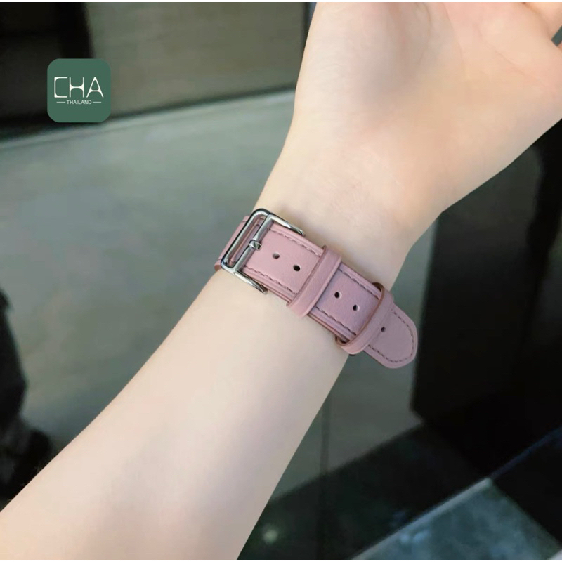 หนัง PU สายนาฬิกา smart watch ใช้ได้กับ Watch ultra10 8 9 7 6 5 4 3 2 1  Size 40/41/42mm 44/45/46/49mm สาย smart watch