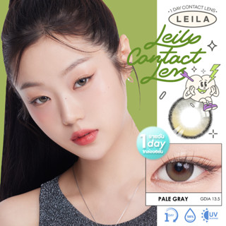 LEILA] คอนแทคเลนส์รายวัน Pale GRAY 6ชิ้น