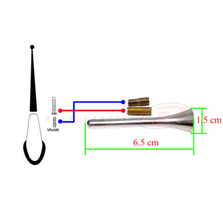 เสาวิทยุแบบสั้น สำหรับรถยนต์ทุกรุ่น