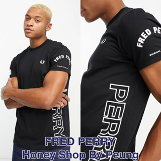 [ของแท้ พร้อมส่งในไทย] Fred Perry Bold Branding T Shirt Col : Black (SS23 รุ่นใหม่ของซีซั่นค่ะ รายละเอียด แน่นๆค่ะชิ้นนี