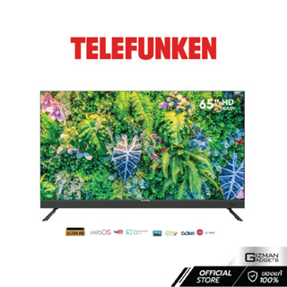 ทีวี TELEFUNKEN รุ่น JU65DS180S (N18) 65 นิ้ว Smart TV HD  Netflix, Google Play,Youtube แบรนด์เยอรมัน รับประกันศูนย์