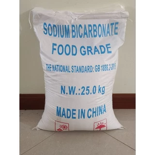 เบกกิ้งโซดา( Baking Soda) โซเดียมไบคาร์บอเนต ล้างผัก ขนาด 25 กิโลกรัม(จำกัดคำสั่งซื้อละ 1 ชิ้น)