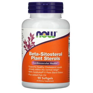 now Beta-Sitosterol Plant Sterols Cardiovascular Health 90 Softgels