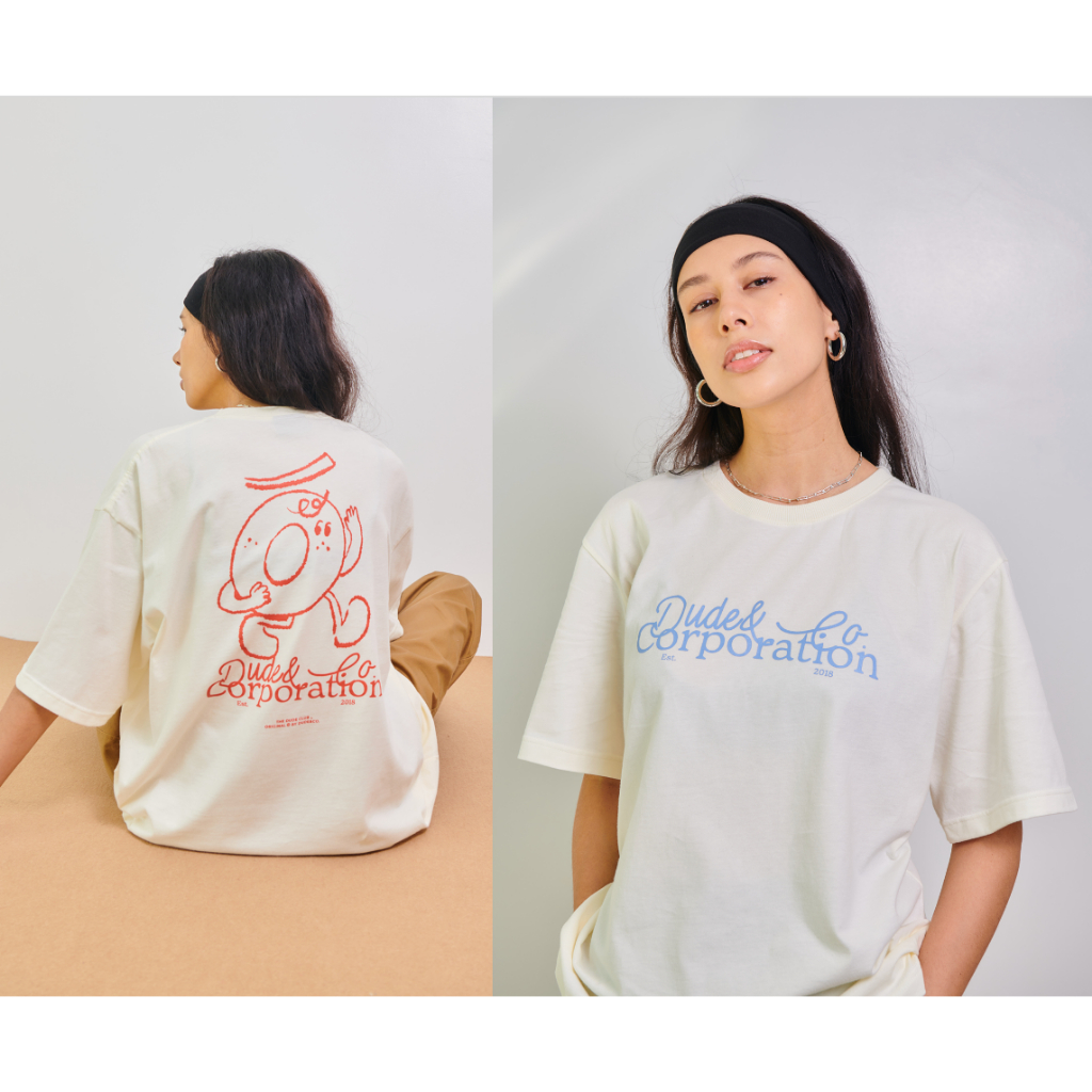 Dude and Co. - Dude Co. Tee เสื้อยืด Oversize โอเวอไซส์