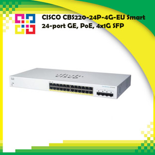 CISCO CBS220-24P-4G-EU Smart 24-port GE, PoE, 4x1G SFP