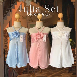 Julia Set เซตเสื้อ+กางเกง ผ้าพริ้วใส่สบาย