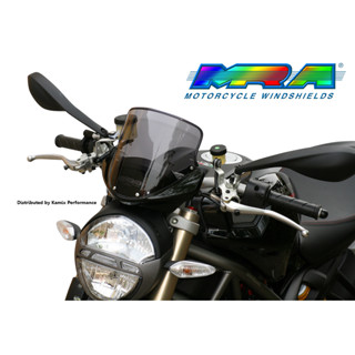 ชิลด์หน้า MRA Windshields Ducati MONSTER 696 / 796 / 1100 Touring Windshield "T" ( Black )