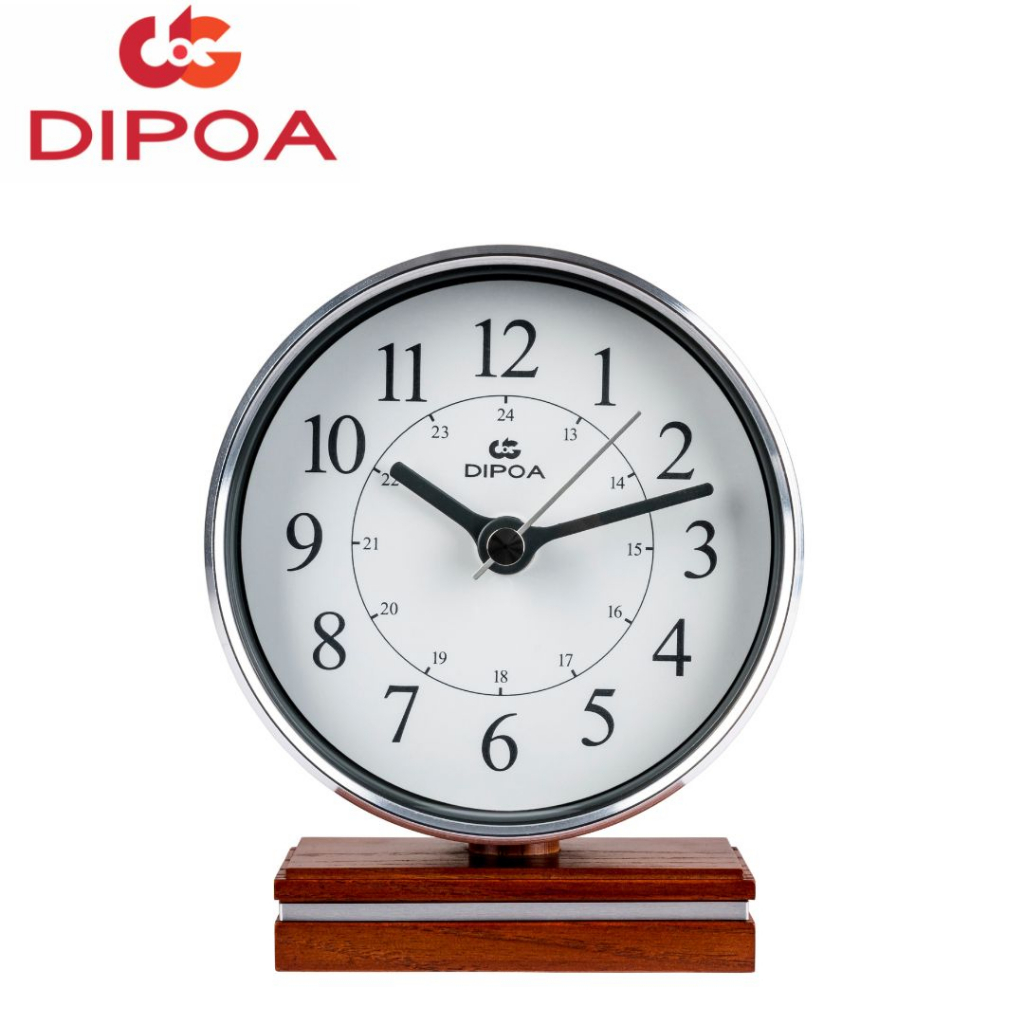 DIPOA New Arrival นาฬิกาตั้งโต๊ะ รุ่น SN104BL ขนาด : 12ซม. x 15.1ซม. x หนา 6ซม.Table Clock