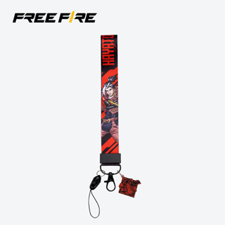 Free Fire ลาย ฮายาโตะ  สีส้ม  สายคล้องบัตร สายห้อยโทรศัพท์  สายคล้องคอ สายคล้องมือ