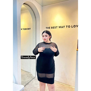 🎈Plussize เดรสคนอ้วน🎈 2 ไซส์ L40-46 XL46-50