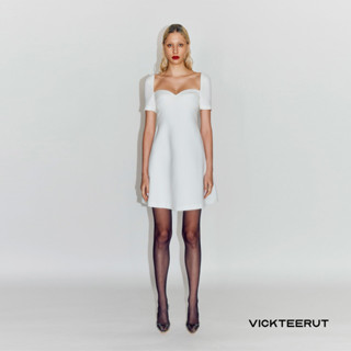 VICKTEERUT Short Sleeve A-Line Mini Dres เดรสสั้น ทรงเอ แขนสั้น