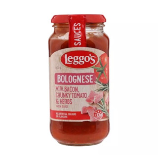 ซอสพาสต้า Leggos Pasta Sauce 500g. รส Bolognese &amp; Bacon