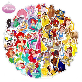 sticker Mermaid 373 เจ้าหญิง Ariel 50ชิ้น disney เจ้าหญิงดิสนี่ย์ ดิสนี นางเงือก ราพันเซล เอลซ่า เบลล์ Frozen แอเรียล