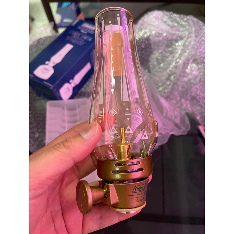 Coleman Lumiere Indigo Lantern โป๊ะตะเกียงเปลวเทียน  [พร้อมส่ง] โป๊ะเเตกครับเอาไปต่อกาวเองครับ ดูรูป