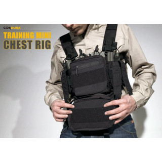 สายโยงบ่า Training Mini Chest Rig วัสดุผ้า Cordura 500D มีช่องใส่แม็ก 5.56 ได้ถึง 4 ช่อง ( 2 ช่องตรงกลางถอดออกได้ )