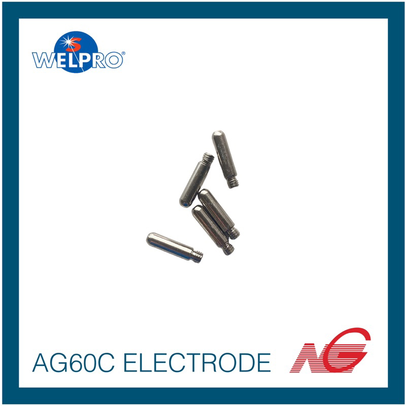 อุปกรณ์ WELPRO Electrode AG60C ใช้กับเครื่องรุ่น CUT1500P , CUT40PFC รหัสสินค้า BAWPCUTELE17 5ชิ้น/ช
