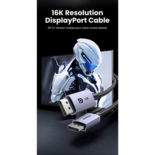 UGREEN สาย เคเบิล Display Port รองรับ 16K30Hz 10K60Hz 4k 240hz DP2.1 รุ่น DP118