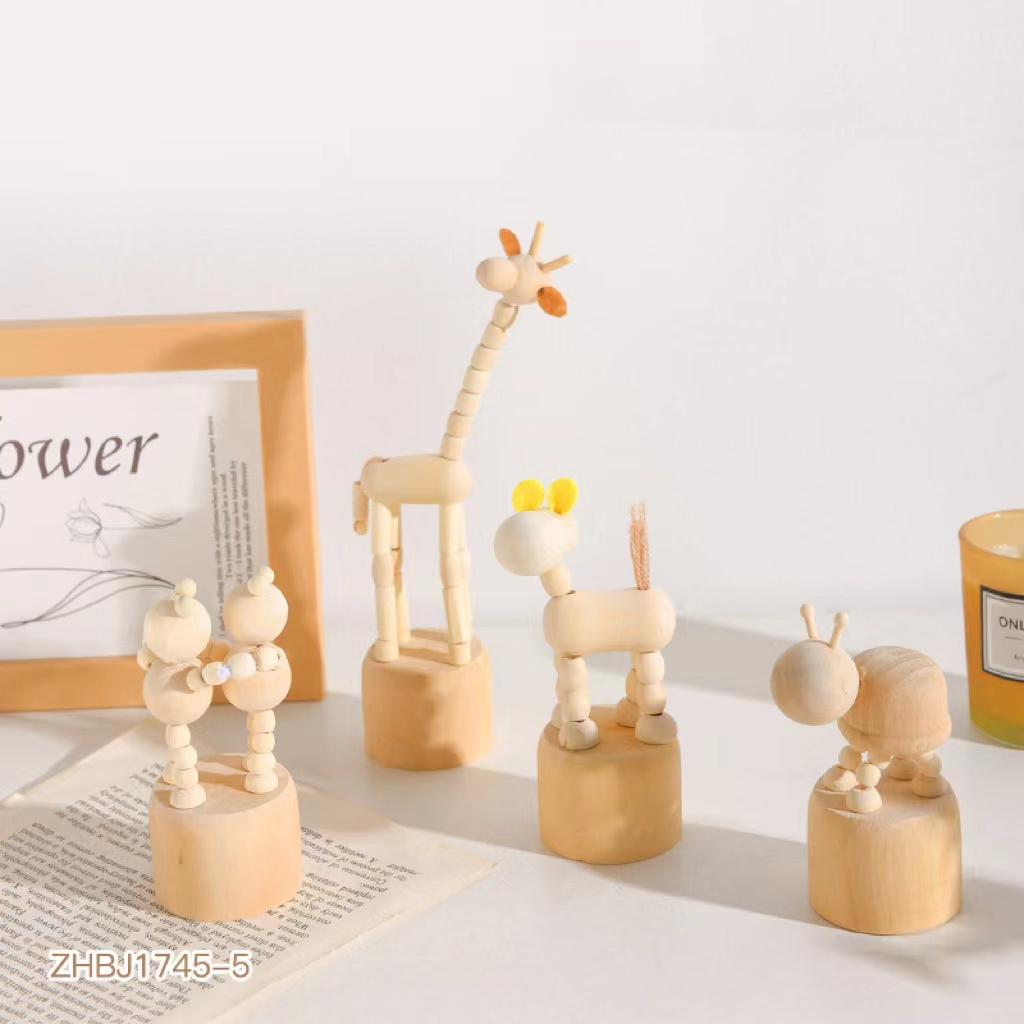 OurHome [พร้อมส่ง] ไม้ประดับสัตว์ wooden animal ornament ของตกแต่งบ้าน ตกแต่งร้านคาเฟ่ อุปกรณ์ประกอบฉาก home decoration