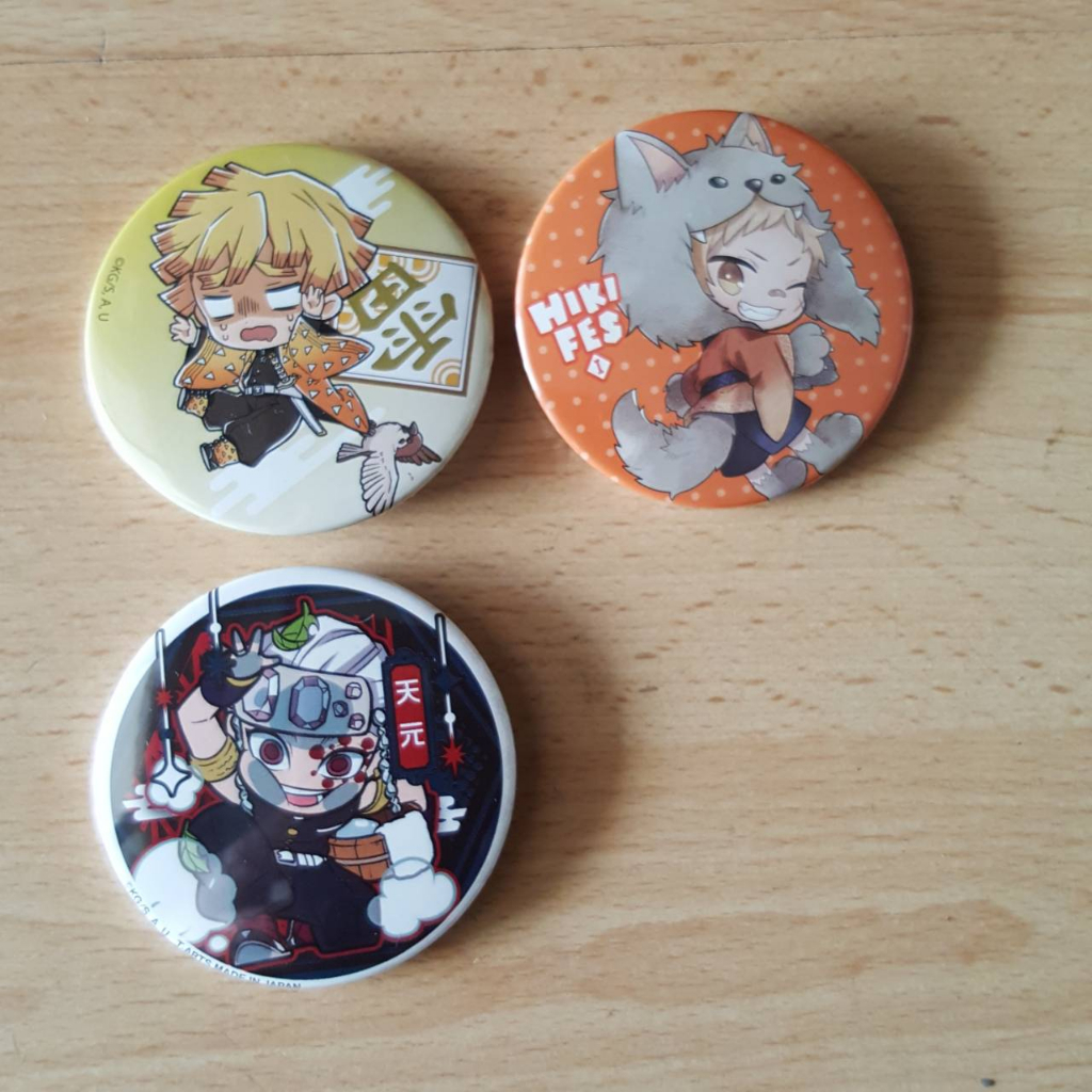 เข็มกลัดลายการ์ตูนญี่ปุ่น Japan Anime Pin Badge 3 ชิ้น ลายการ์ตูนอนิเมะ เข็มกลัดโลหะ ของสะสม จากญี่ป