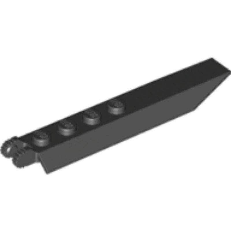 Part Lego 30407 Hinge Plate 1 x 8 with Angled Side Extensions, 9 Teeth and Rounded Plate Underside