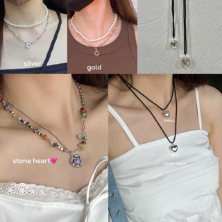 UIUI | HEART•FLOWER•STAR necklace สร้อยคอ หัวใจ ดาว ดอกไม้ acc