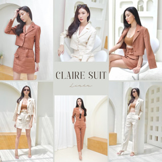 SelectedLook Claire Suit ครอปสูทลินินแท้