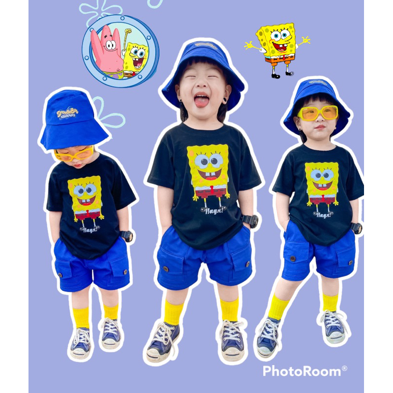 ชุดเซ็ทสปันบ้อบเด็ก เสื้อเกงหมวก