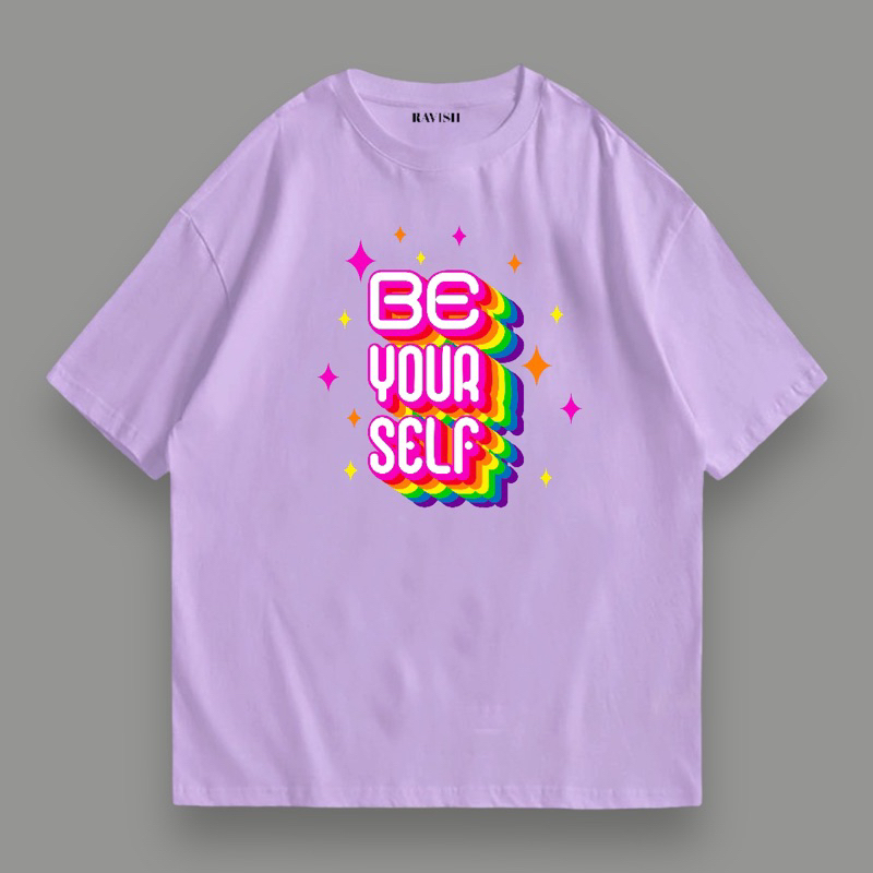 เสื้อยืด pride month “be yourself” 🌈