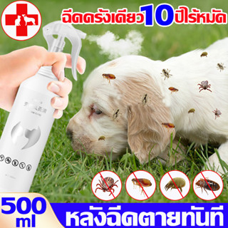 🐶🐱สูตรพืช ปลอดภัยทั้งคนและสัตว์เลี้ยง 500ml สเปรย์กำจัดเห็บหมัด กำจัดเห็บหมัด ยาฆ่าเห็บหมัด ยาแก้เห็บหมัด ขจัดได้ง่ายๆ