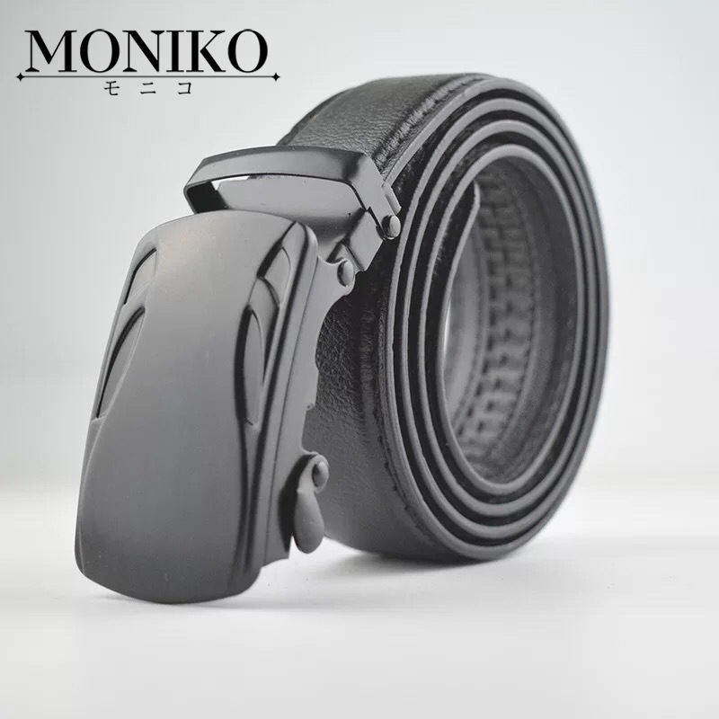 MONIKO เข็มขัดผู้ชายหนังPU เลือกสายได้ หัวอัตโนมัติล็อค (หัวเข็มมี 6 ลาย ให้ เลือก)
