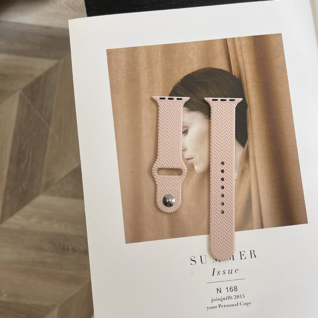 สายซิลิโคนเหมาะสำหรับ ultra 49mm46mm45mm44mm42mm สายสีทึบ iwatch S10/11 46mm 9/8/7/6/5/4/3/2/1/SE 38mm40mm41mm - รูปที่ 4