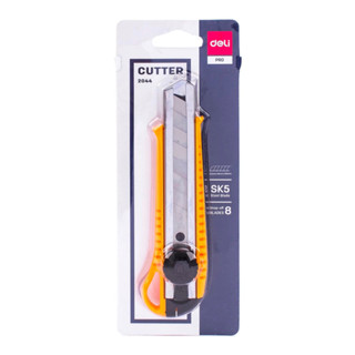 DELI EXPECT CUTTER รุ่น 2044 คัตเตอร์ขนาดใหญ่ ขนาดใบมีด 0.5*18*100 MM.