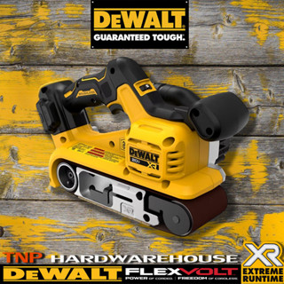 DEWALT เครื่องขัดกระดาษทรายสายพานไร้สาย DCW220N-XJ ขนาด 3" 18V (เฉพาะตัวเครื่อง)