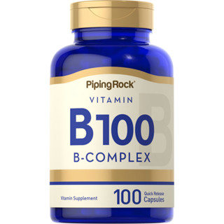 B100 | Vitamin B Complex (100แคปซูล) วิตามินบีรวม เหน็บชา บำรุงปลายประสาท และสมอง