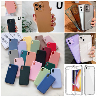 (สีจัดส่งแบบสุ่ม) ซิลิโคน TPU เคสมือถือ เคส สำหรับ โทรศัพท์ไอโฟน 11 12 13 Pro Max 6 7 8 6s plus x xs Max xr se