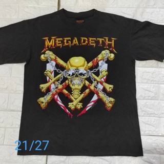 🤘เสื้อยืดวินเทจ วง MEGADEATH  ปี1991 สภาพสวยมากๆ😱